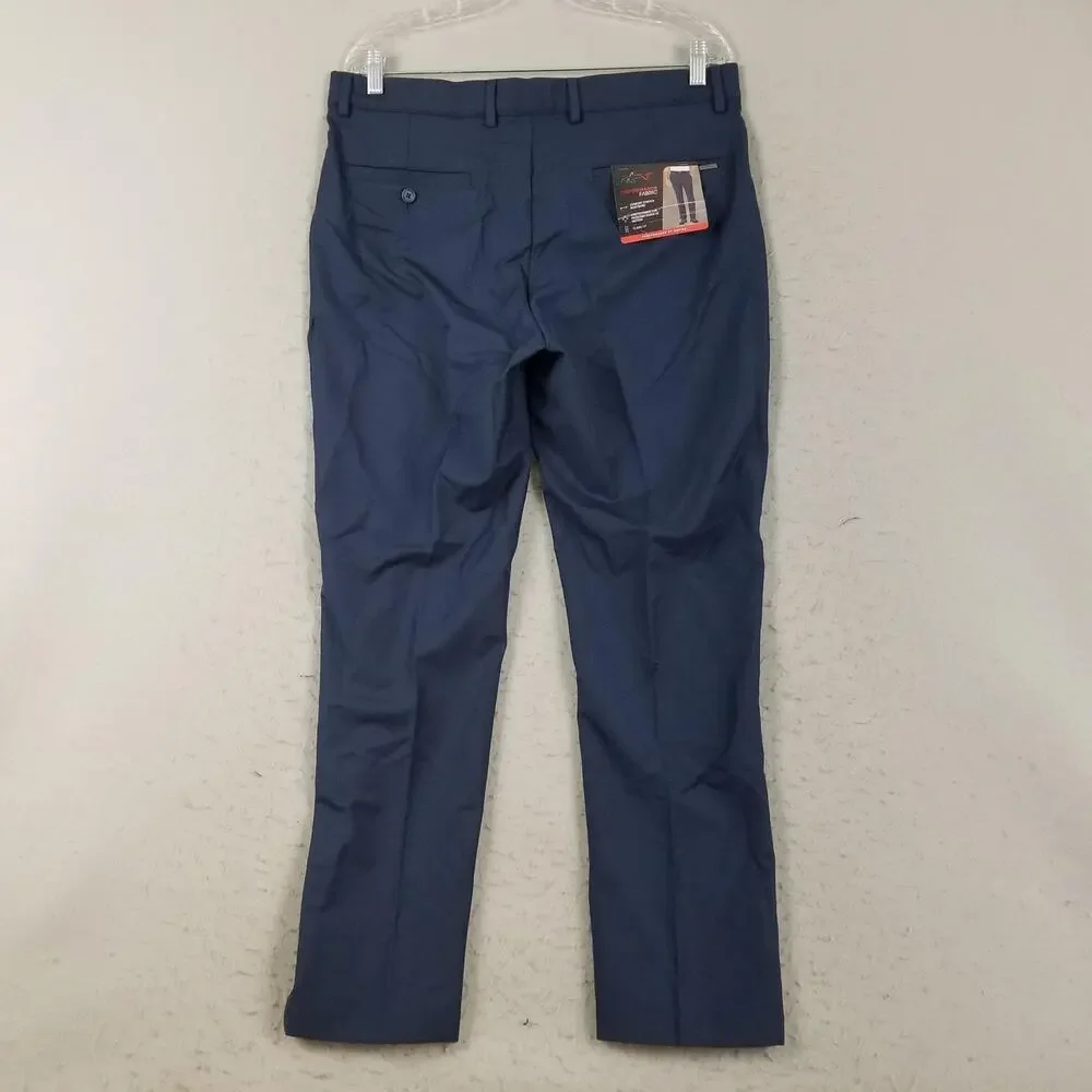 Greg Norman Pants Mens 34x30 Blue Classic Fit‎ Performance PlayDry Golf Stretch